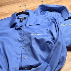 women’s twill shirts 1 short sleeve, 1 quarter sleeve, 1 long sleeve.